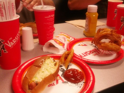 Seriously, awesome food at The Varsity in Atlanta, GA. Enjoyed with my son, my uncle, my friend and his family.