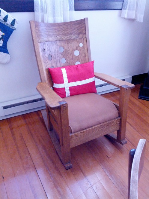 One of the quiet corners were I have spent with God and other women.   That rocker is like hallowed ground to me. 