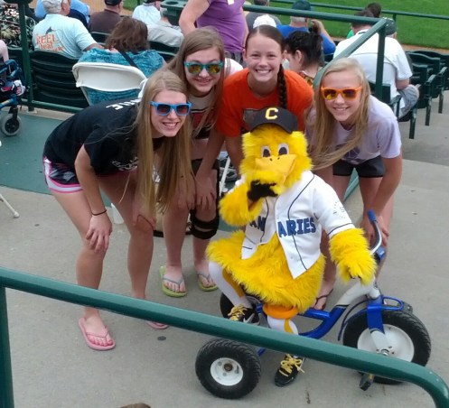 Birthday trip to Sioux Falls. Girls with Peep!