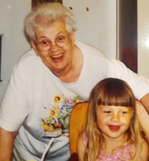 The seamstress and the customer a year before the girls' trip. 