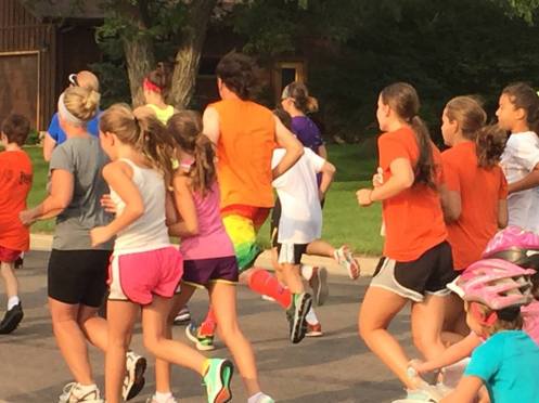 My two lesson teachers started this race hand-in-hand and finished it the same way. Real connections support each other.